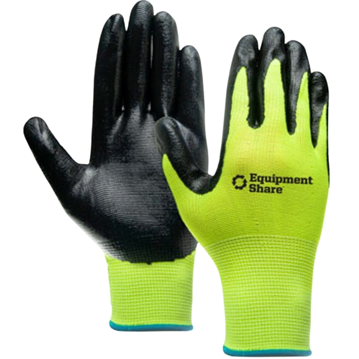 Hi-Viz Palm Dipped Gloves