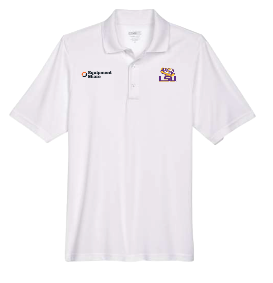 EquipmentShare x LSU Performance Piqué Polo