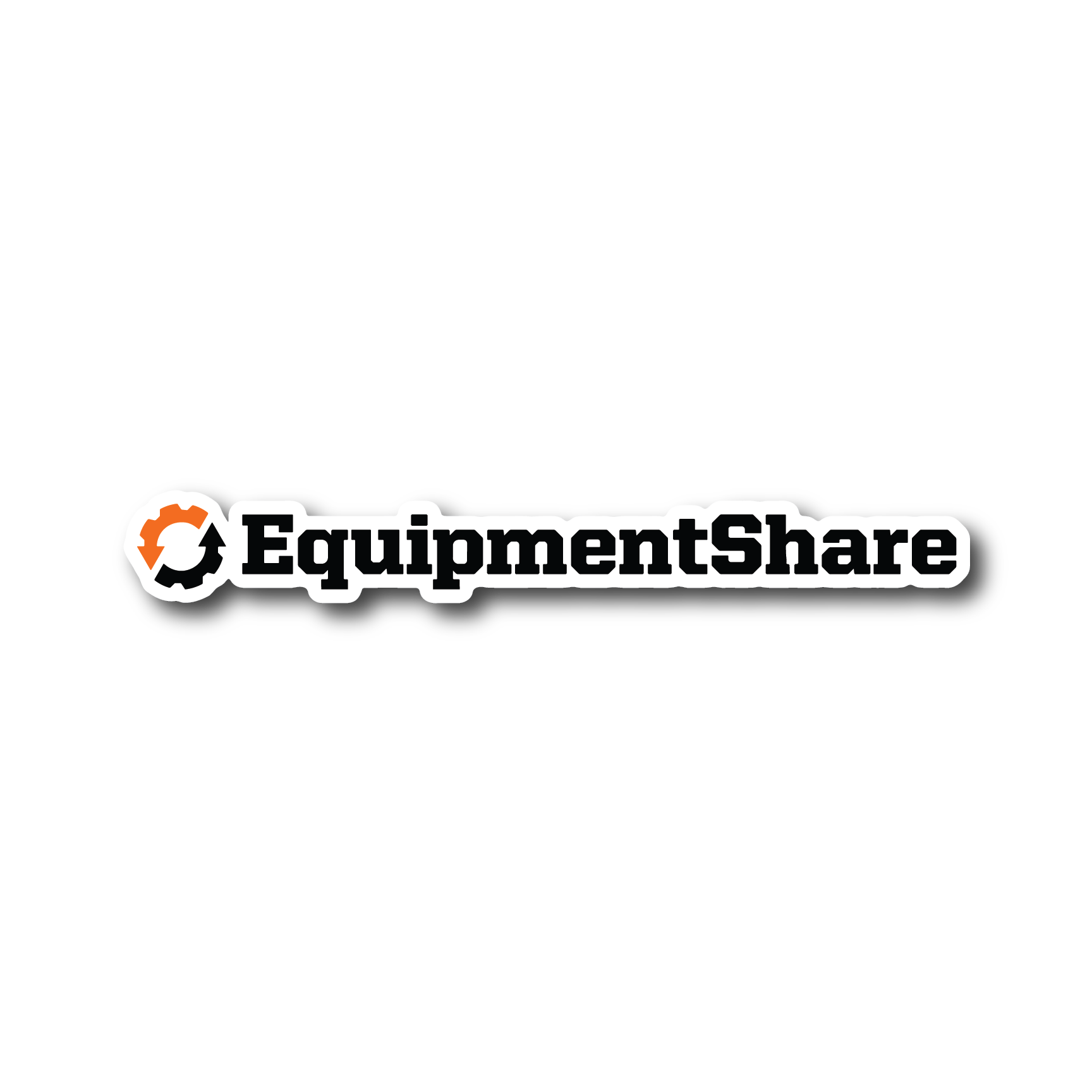 EquipmentShare Logo Decal 6"x0.8" (Bundles of 50)