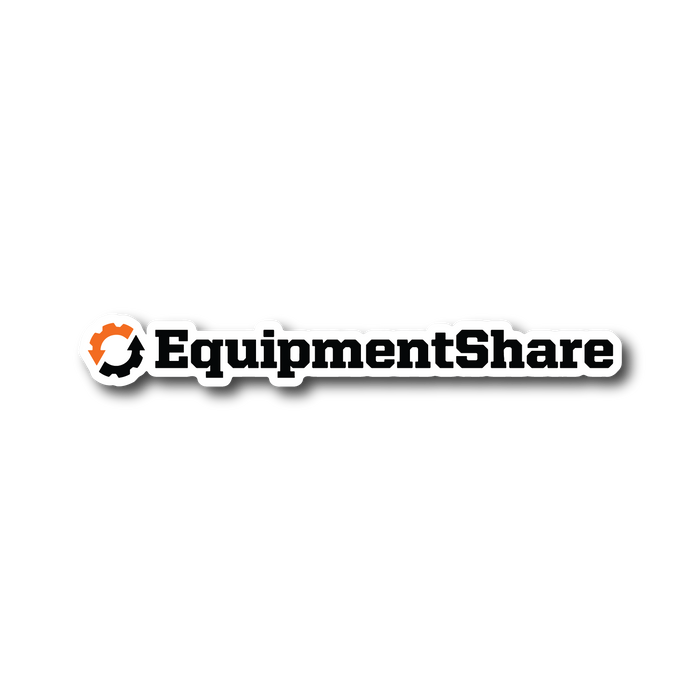 EquipmentShare Logo Decal 6"x0.8" (Bundles of 50)
