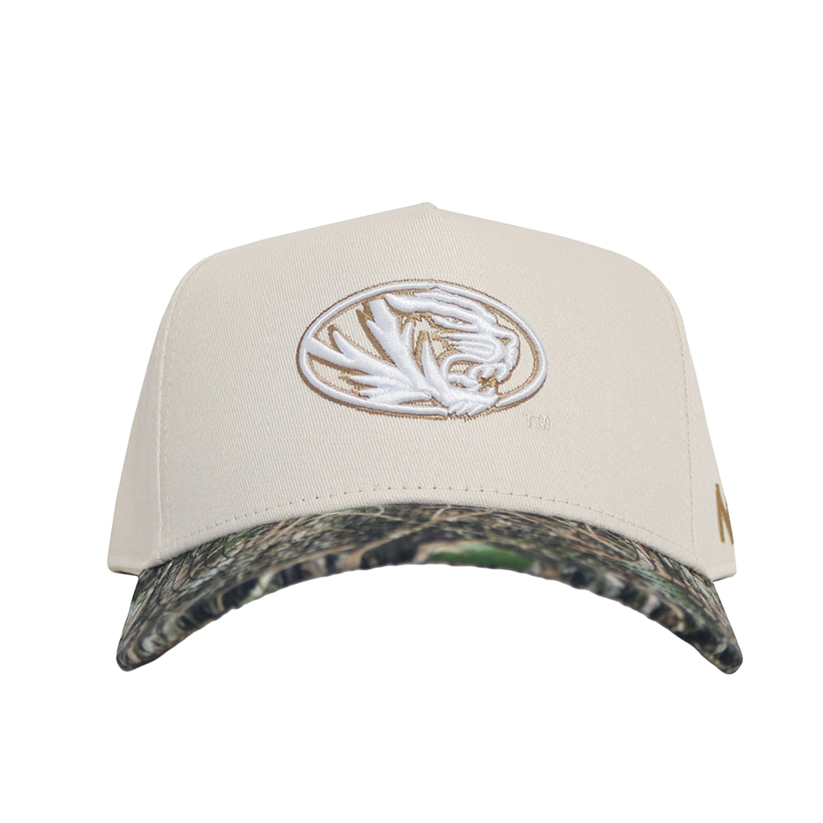 Mizzou x EquipmentShare - Cream and Camo Hat with Tiger Logo