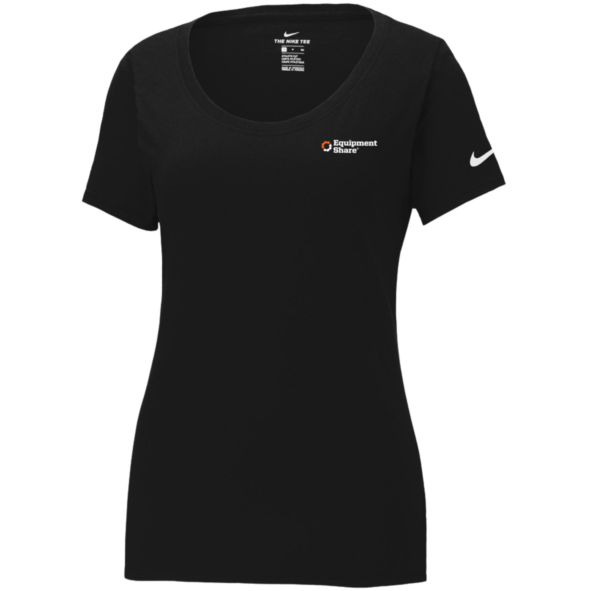 Nike Ladies Dri-FIT Cotton/Poly Scoop Neck Tee - Made to Order