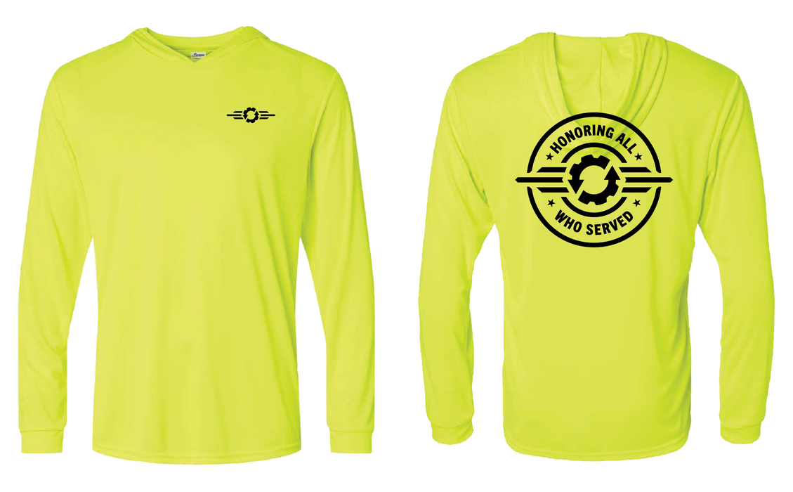 Veteran Supporter Bahama Performance Hooded Long Sleeve T-Shirt - 220