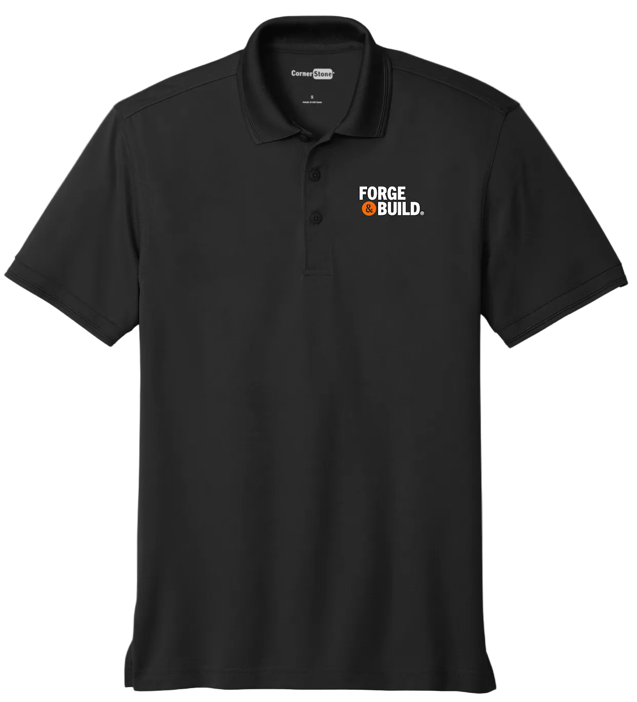 Forge & Build - CornerStone Industrial Snag-Proof Pique Polo (Embroidered Logo)