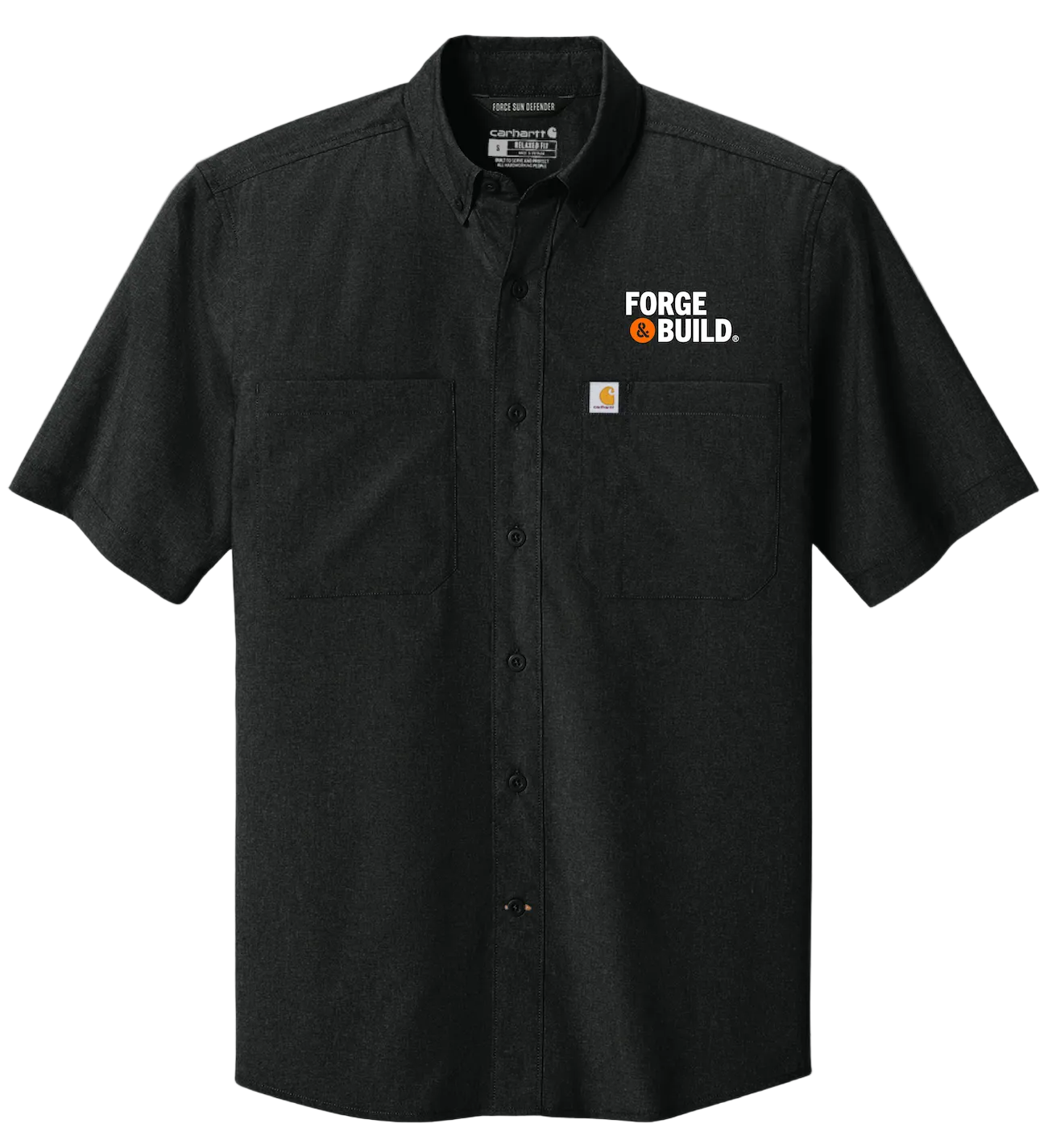 Forge & Build - Carhartt Force Sun Defender Short Sleeve Shirt (Embroidered Logo)