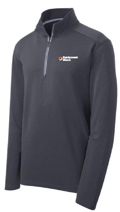 Sport-Tek Sport Wick Textured Colorblock 1/4 Zip Pullover