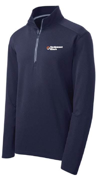 Sport-Tek Sport Wick Textured Colorblock 1/4 Zip Pullover