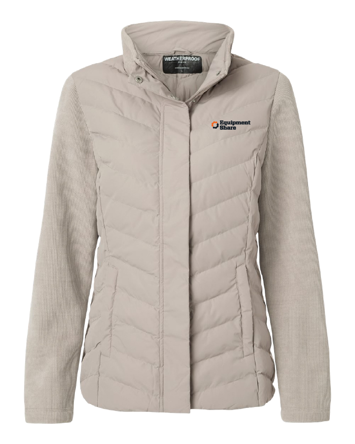 Weatherproof Women's Mixed Media Chevron Jacket