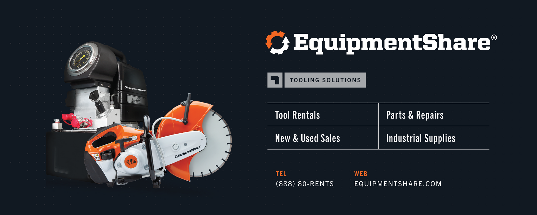 4ft x 10ft EquipmentShare Banners