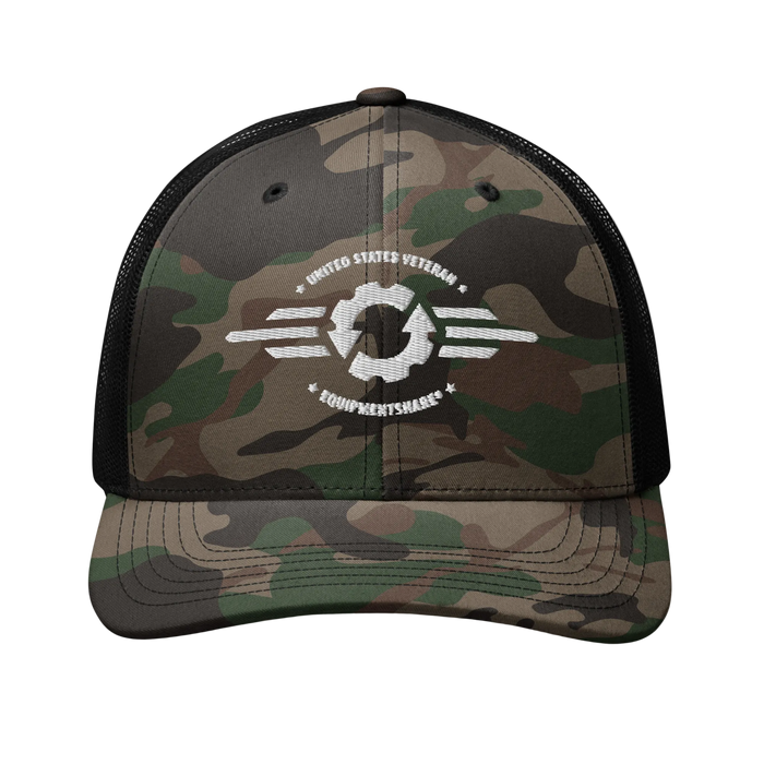 VETERAN ONLY Camouflage trucker hat