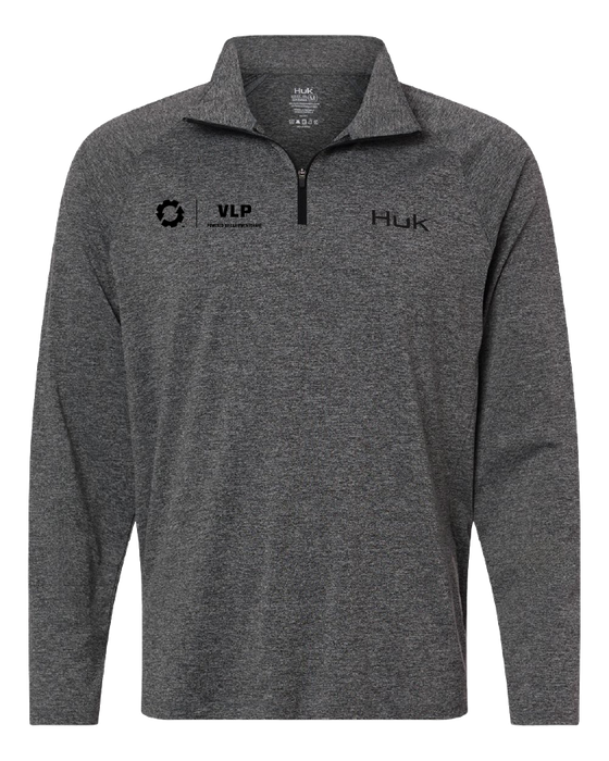 HUK Men's Airweight Heather Quarter-Zip Pullover