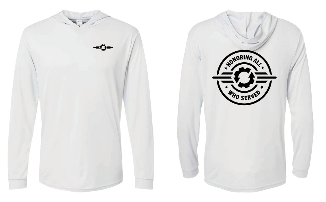 Veteran Supporter Bahama Performance Hooded Long Sleeve T-Shirt - 220