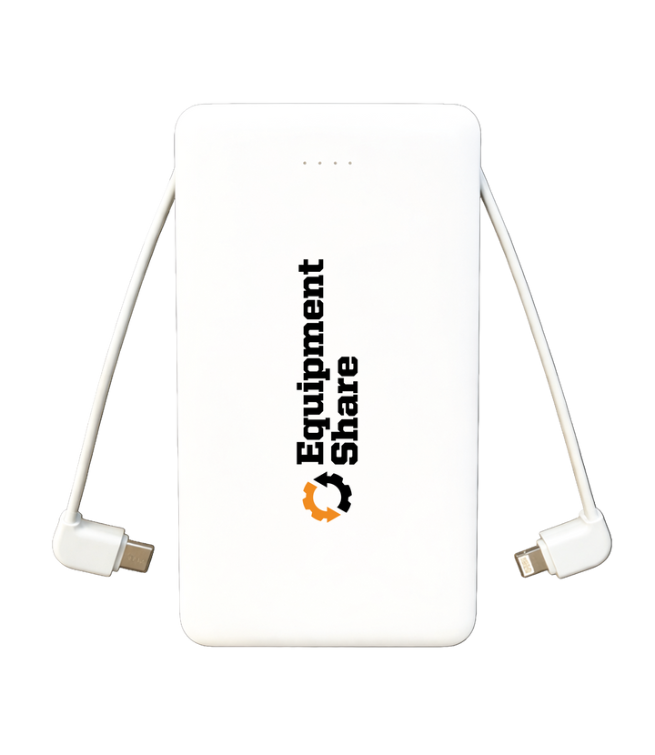 10,000 MaH Power Bank with Built in Cables