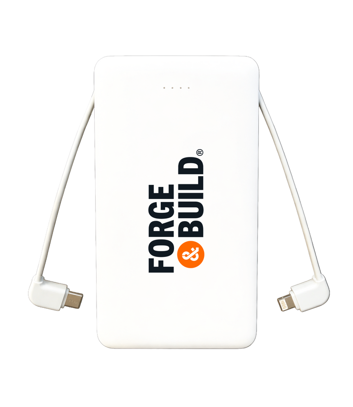 10,000 MaH Power Bank with Built in Cables
