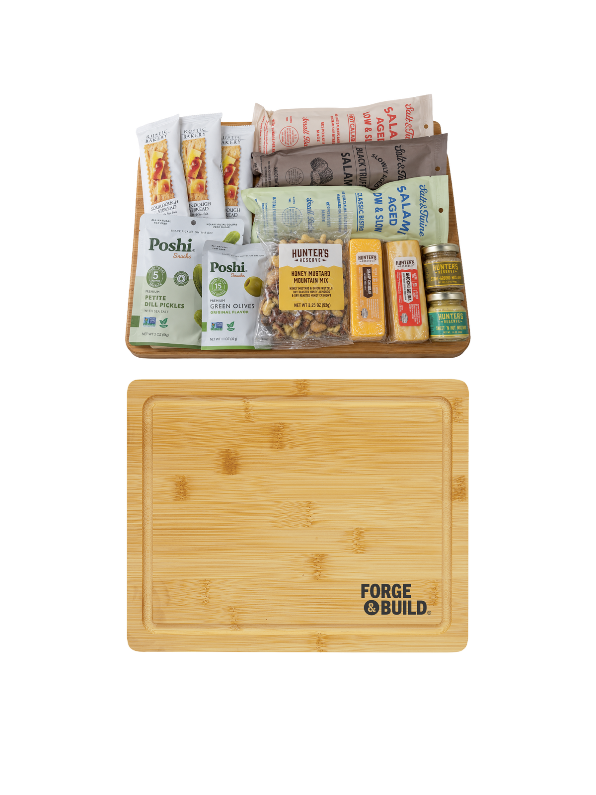 Premium Charcuterie Board with Customized Bamboo Board