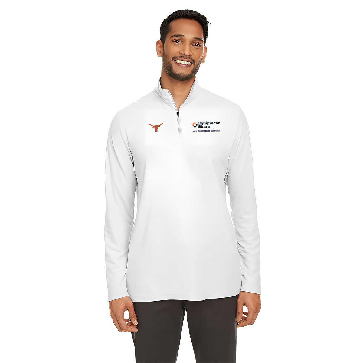 EquipmentShare x Texas Longhorns - Men's Quarter-Zip Pique Pullover