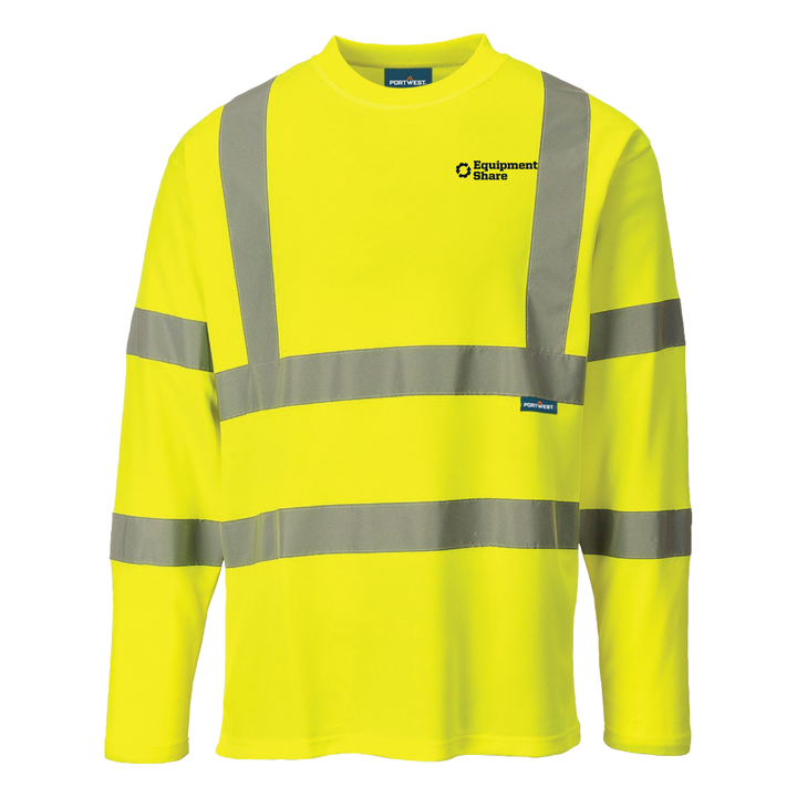 Portwest Hi-Vis Cotton Comfort Long Sleeve T-Shirt