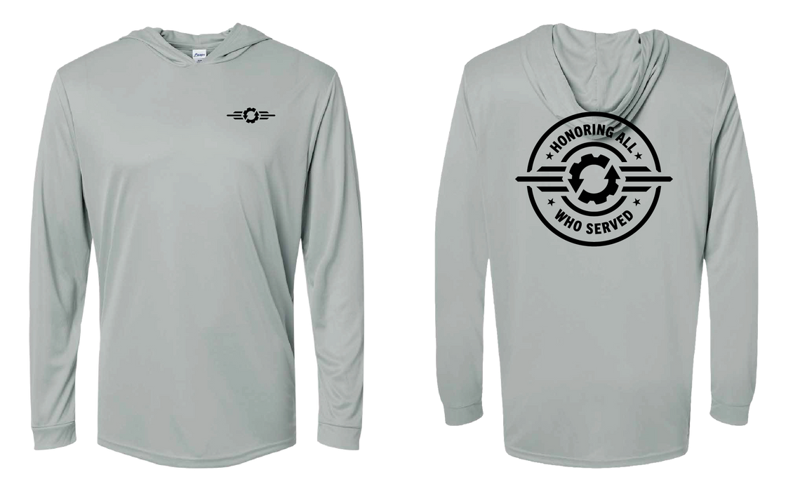 Veteran Supporter Bahama Performance Hooded Long Sleeve T-Shirt - 220