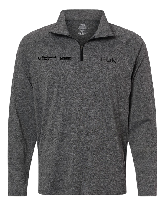 HUK Men's Airweight Heather Quarter-Zip Pullover