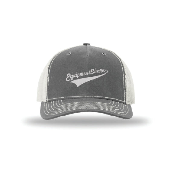 EquipmentShare Mesh Script Puff Trucker Hat