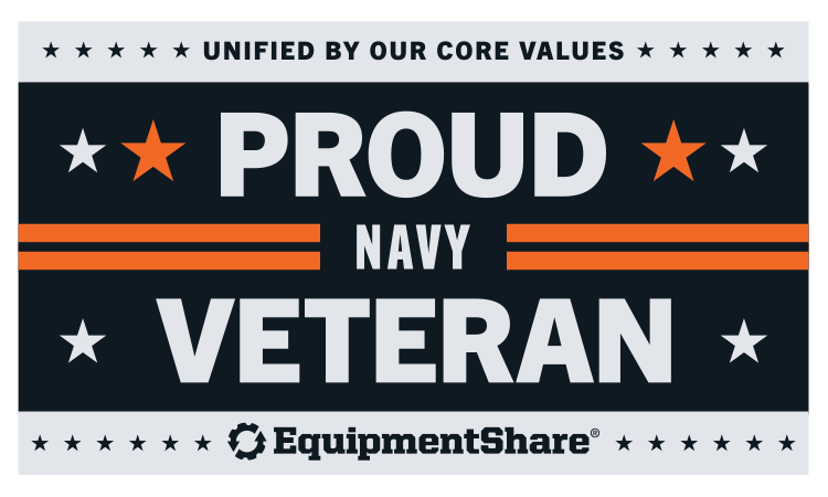 Navy Veteran Car magnets 3.5 x 2