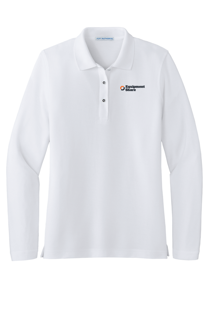 Port Authority Ladies Silk Touch Long Sleeve Polo