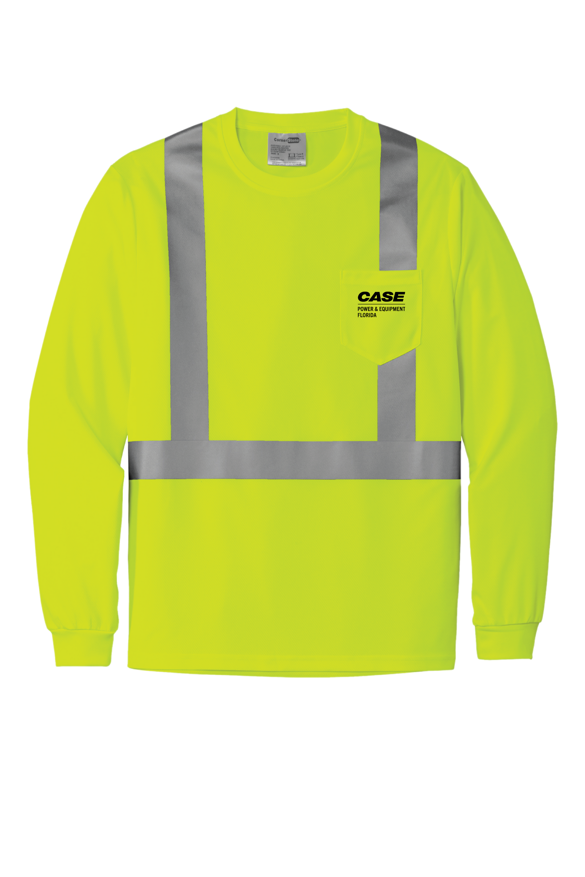CPE CornerStone ANSI 107 Class 2 Mesh Long Sleeve Tee Yellow