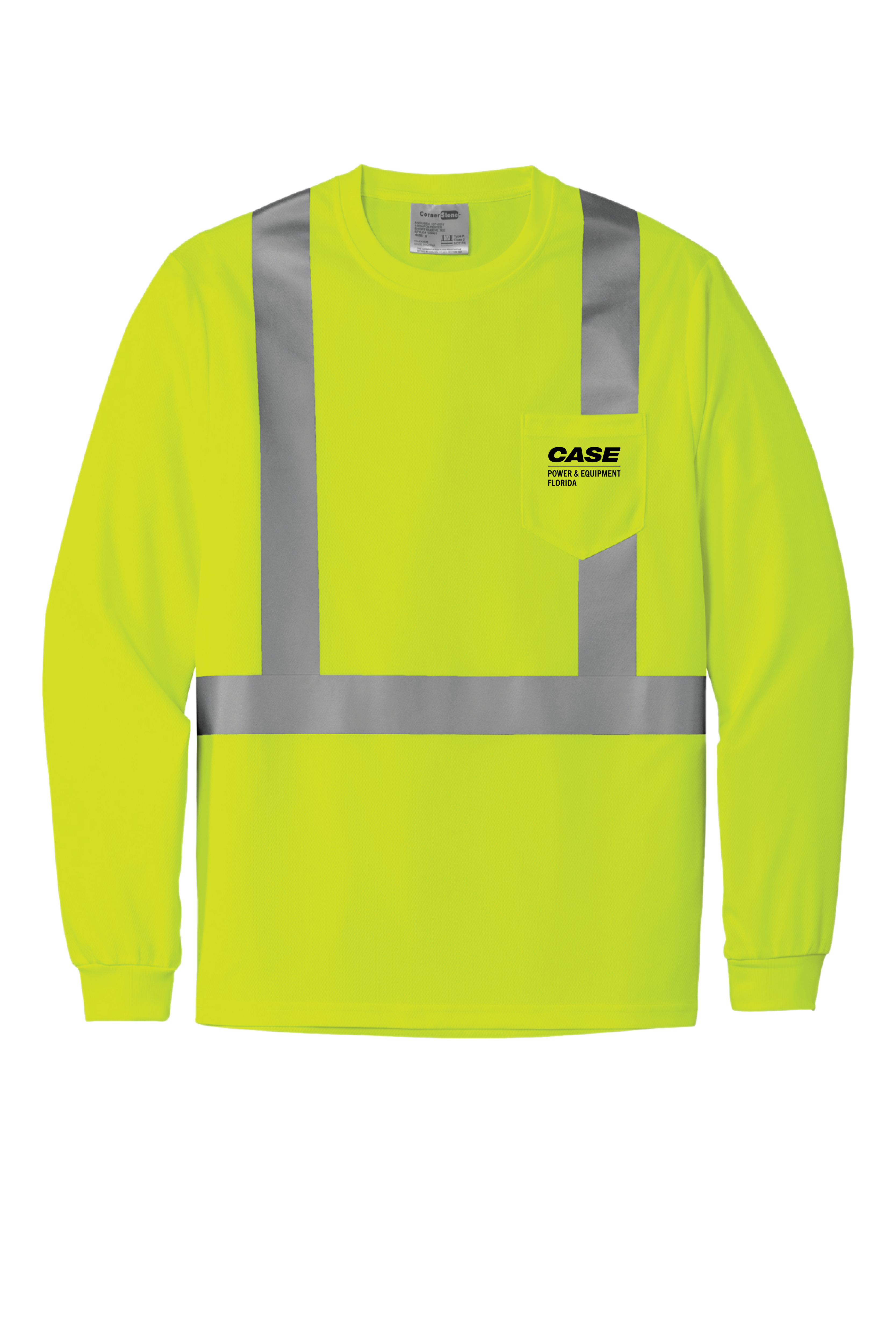 CPE CornerStone ANSI 107 Class 2 Mesh Long Sleeve Tee Yellow
