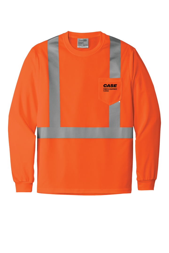CPE CornerStone ANSI 107 Class 2 Mesh Long Sleeve Tee Orange