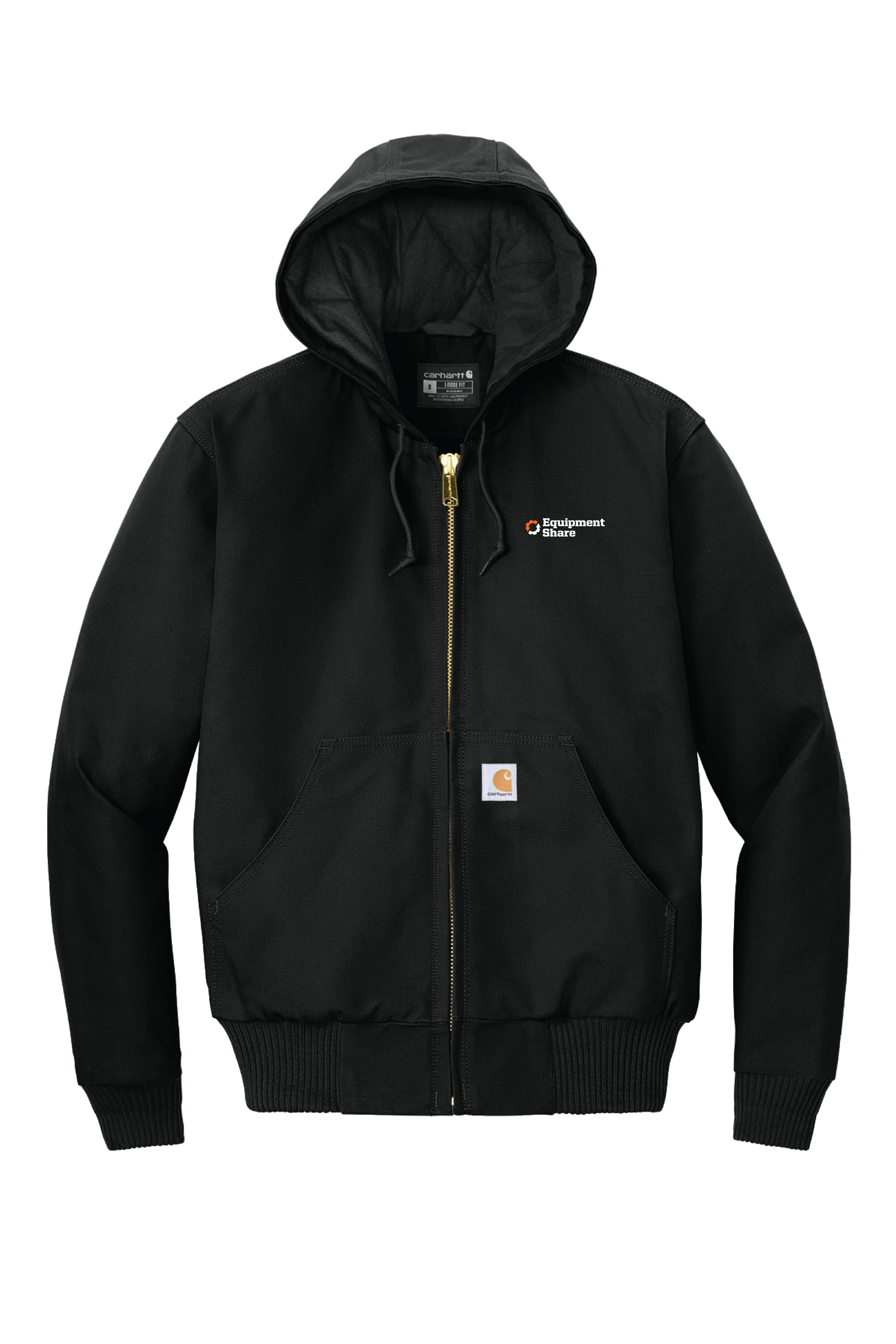 Carhartt Quilted-Flannel-Lined Duck Active Jac