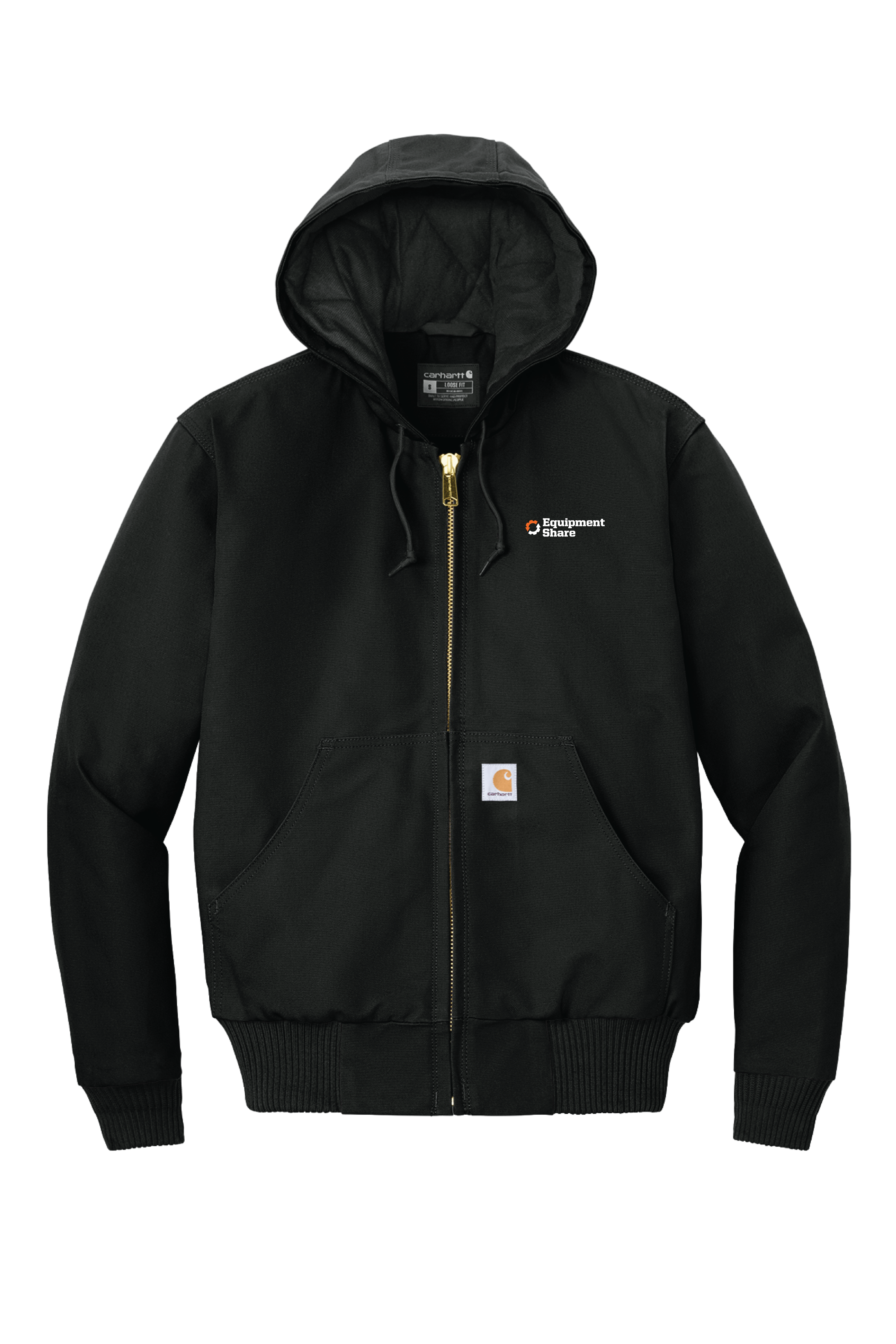 Carhartt Quilted-Flannel-Lined Duck Active Jac