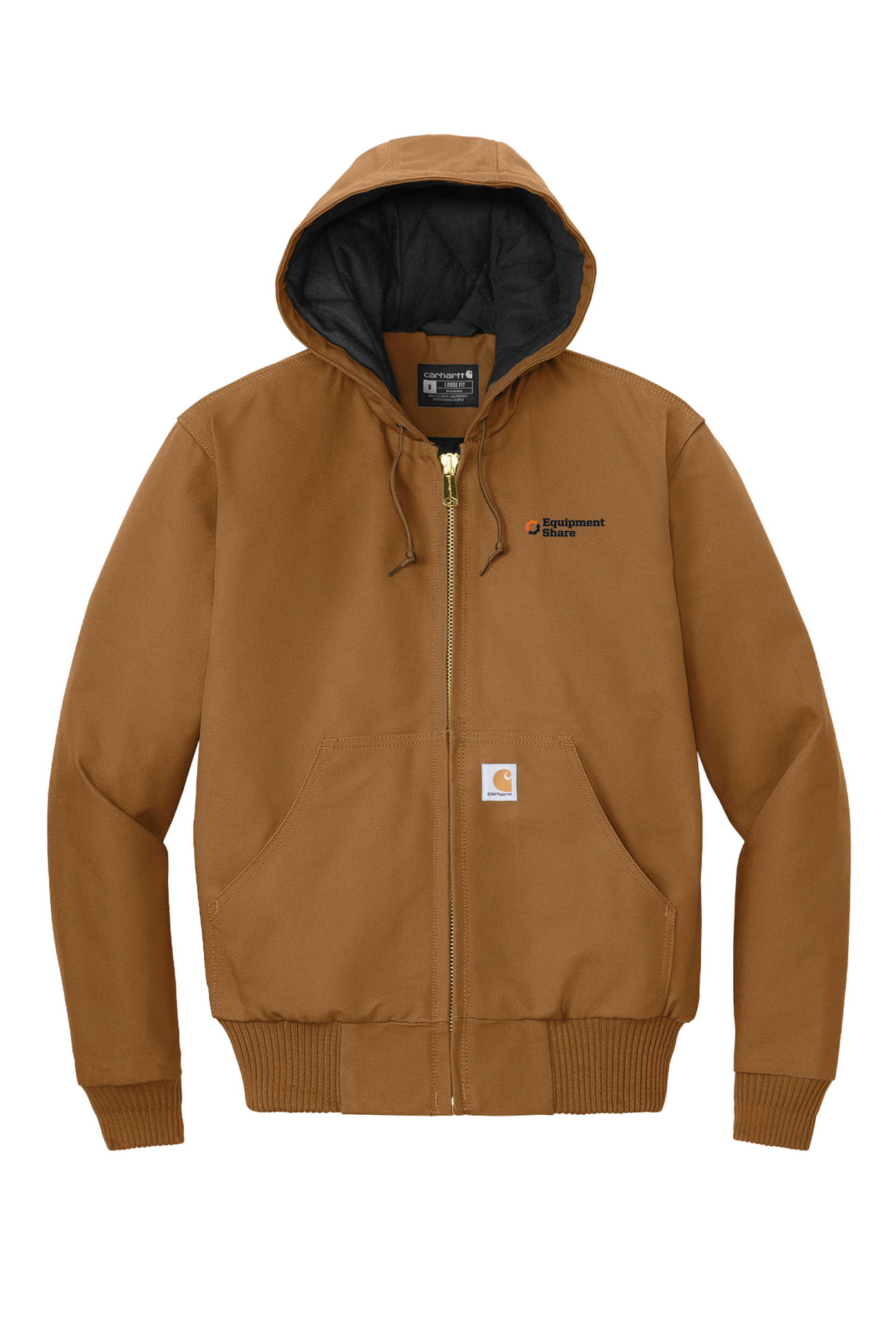 Carhartt Quilted-Flannel-Lined Duck Active Jac