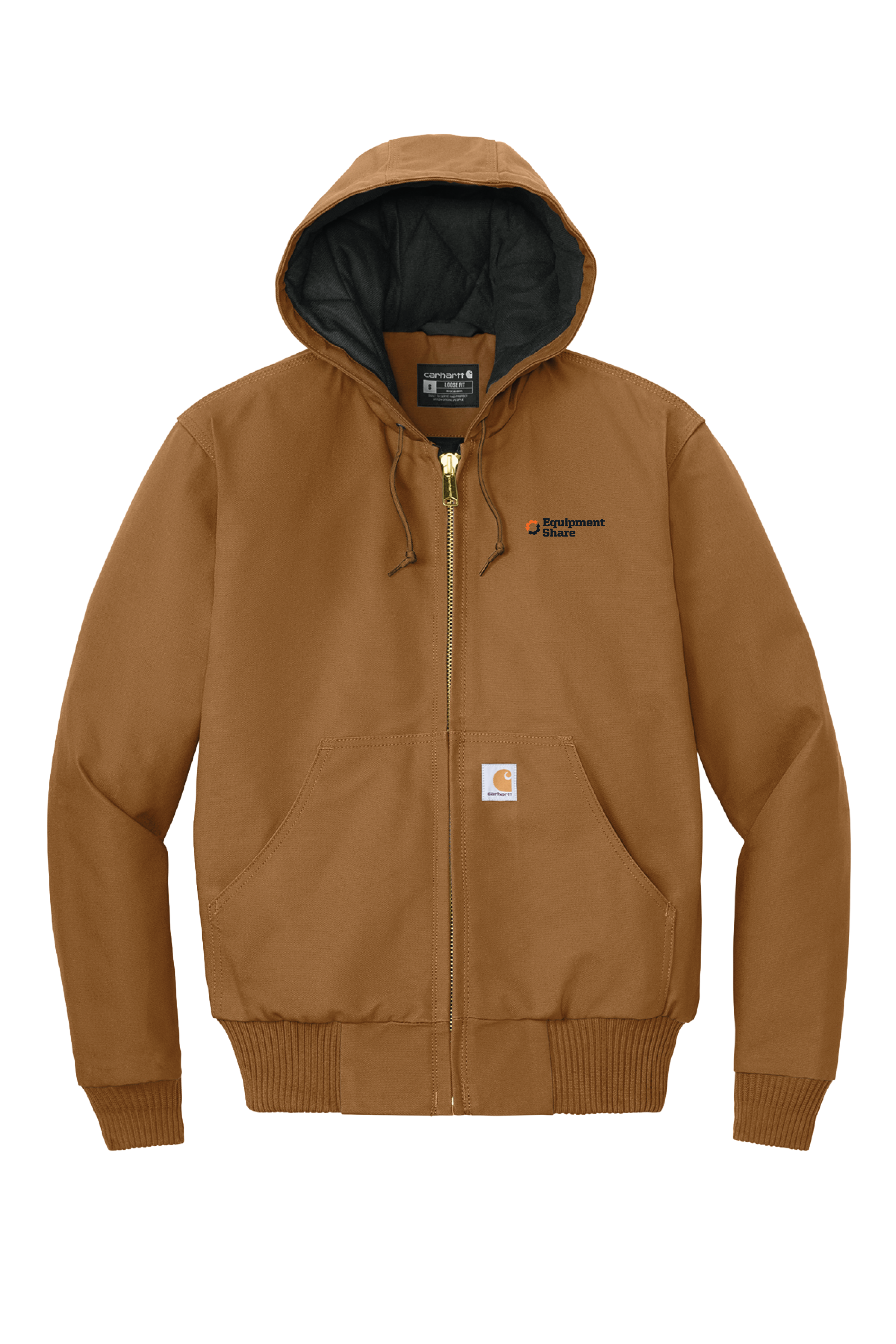 Carhartt Quilted-Flannel-Lined Duck Active Jac