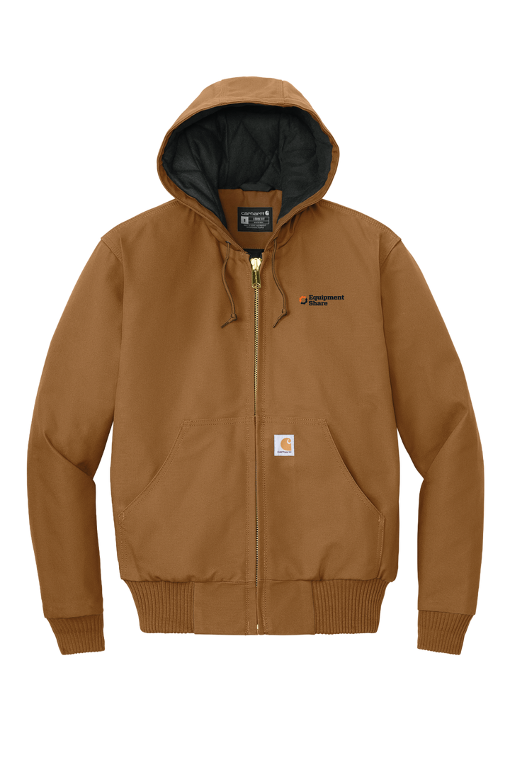 Carhartt Quilted-Flannel-Lined Duck Active Jac