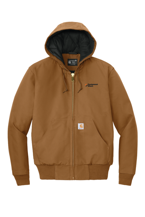 Carhartt Quilted-Flannel-Lined Duck Active Jac