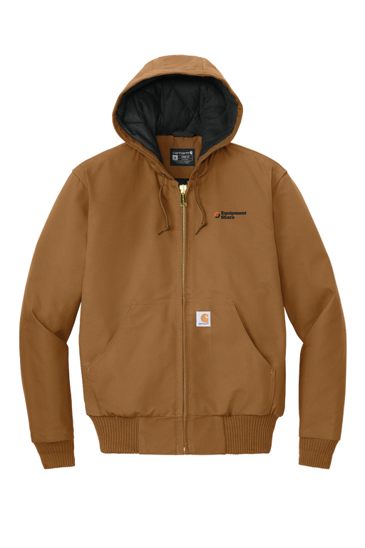 Carhartt Quilted-Flannel-Lined Duck Active Jac