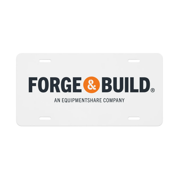 Forge & Build - Vanity license plate